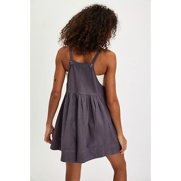 Free People Matias Pleated Relaxed Romper Womens Size L Boho Festival Overalls - Picture 3 of 13